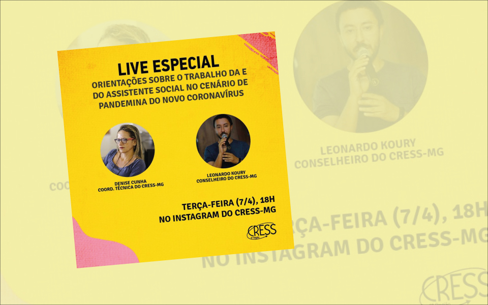 Prof. Leonardo Koury Martins participa de live no Instagram do